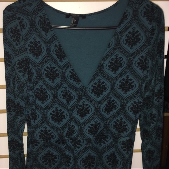 Paisley long-sleeved Forever 21 Dress XL - Picture 3 of 4